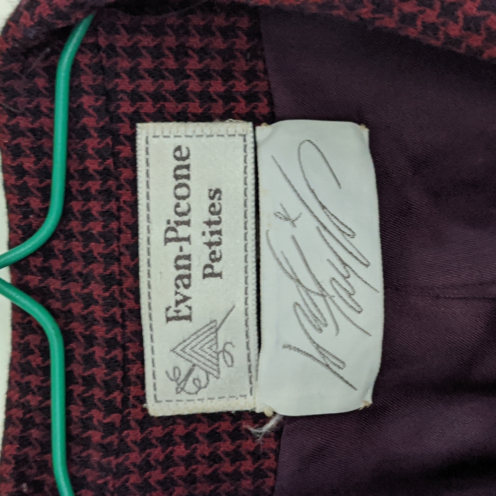 ORIGINAL LORD AND TAYLOR TAGS Vintage Evan Picone Herringbone Suit!